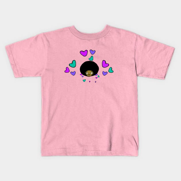 Afro Love (Black Lives Magical Edition) Kids T-Shirt by BlissingsOnBlessings